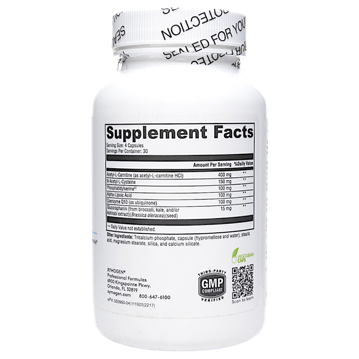 Xymogen's NeuroActives BrainSustain 120 capsules supplement facts