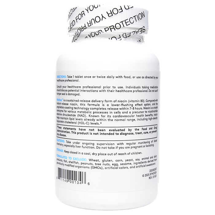 Xymogen's NiaVasc 120 tablets suggested use