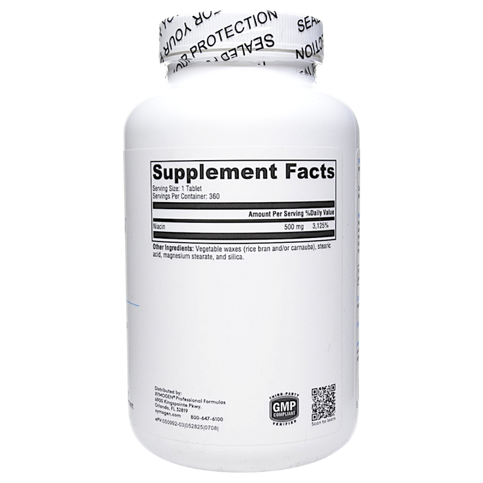 ymogen's NiaVasc 360 tablets supplement facts