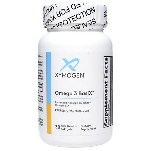Bottle of Omega 3 BasiX 30 softgels