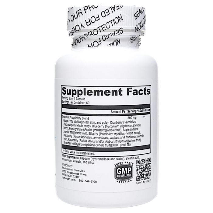 Xymogen's Oraxinol 60 capsules supplement facts