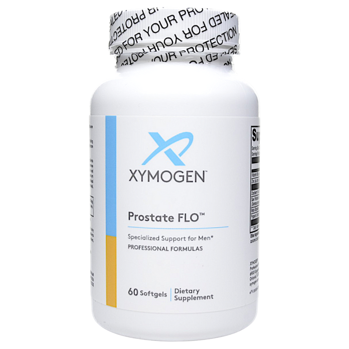 Bottle of Xymogen's Prostate FLO 60 Softgels