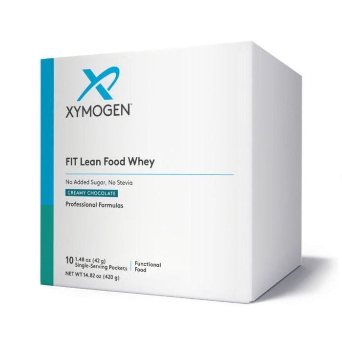 Xymogen, FIT Food Lean Whey: Creamy Chocolate (No Added Sugar, No Stevia) 10 Servings