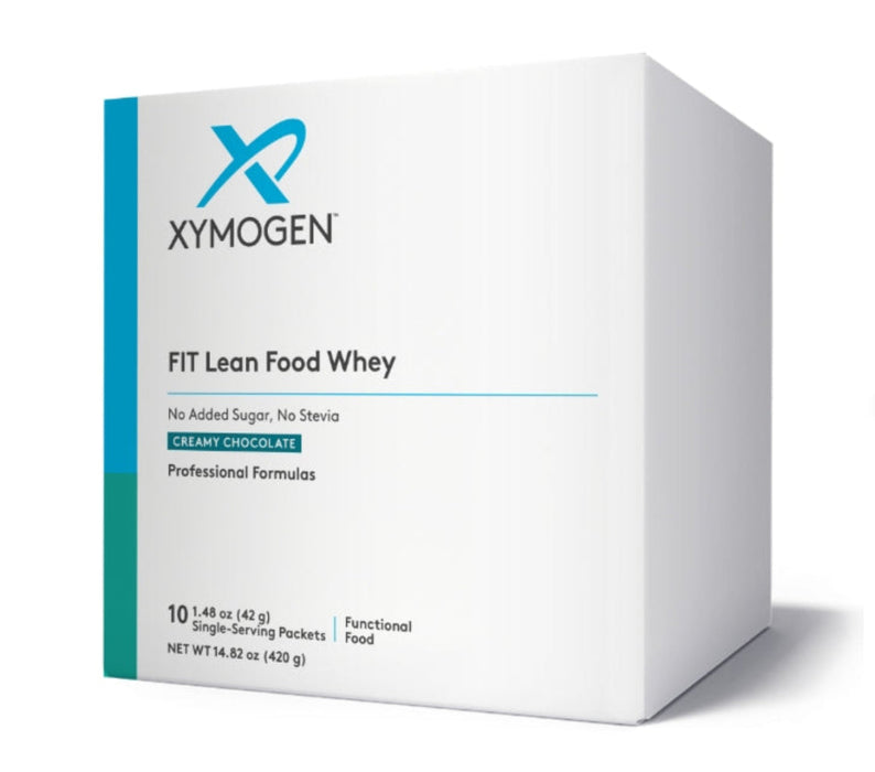 Xymogen, FIT Food Lean Whey: Creamy Chocolate (No Added Sugar, No Stevia) 10 Servings