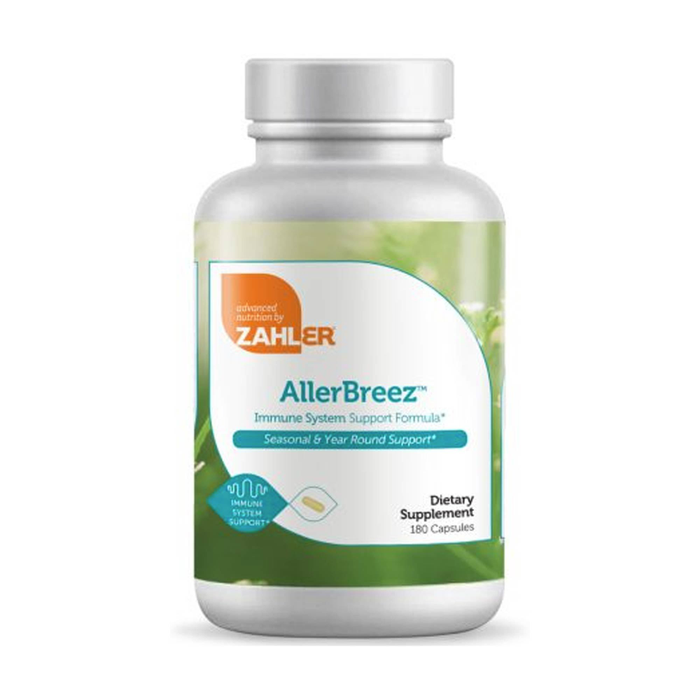 Advanced Nutrition by Zahler AllerBreez, 180 capsules, front of bottle