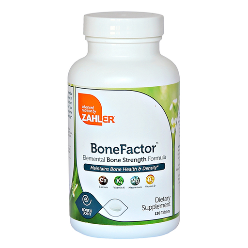 Advanced Nutrition by Zahler BoneFactor, 120 tablets, front of bottle