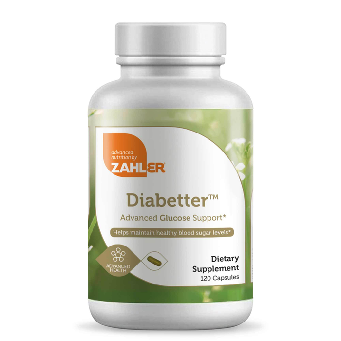 Advanced Nutrition by Zahler Diabetter, 120 capsules, front of bottle