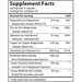 Advanced Nutrition by Zahler Diabetter 120 capsules supplement facts label