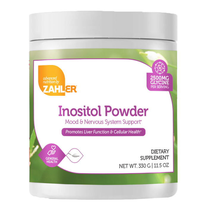 Advanced Nutrition by Zahler Inositol Powder, 11.5 oz, front of jar