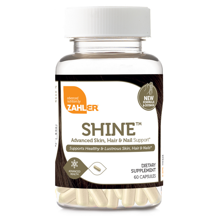 Advanced Nutrition by Zahler SHINE, 60 capsules, front of jar