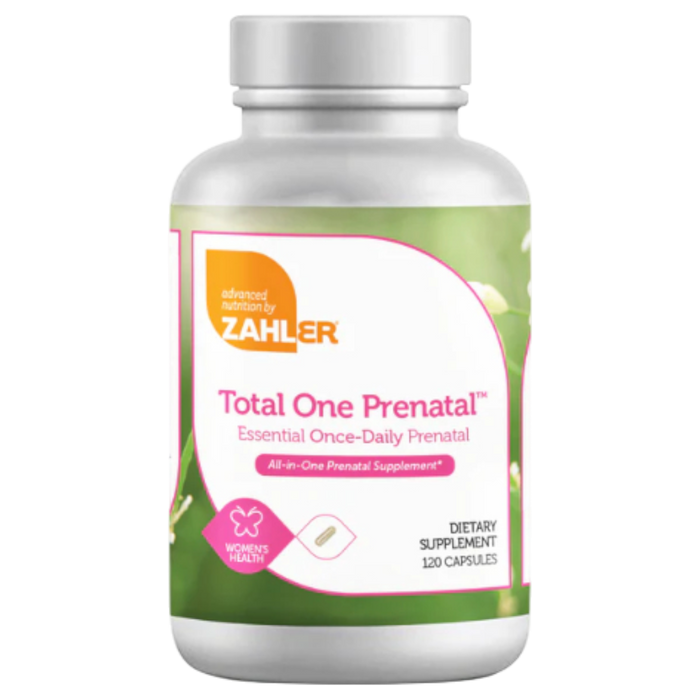 Advanced Nutrition by Zahler Total One Prenatal, 120 capsules, front of bottle