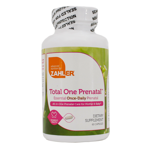 Advanced Nutrition by Zahler Total One Prenatal, 60 capsules, front of bottle