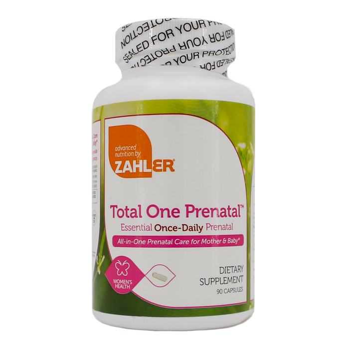 Advanced Nutrition by Zahler Total One Prenatal, 90 capsules, front of bottle