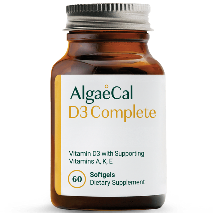AlgaeCal D3 Complete, 60 capsules, front of bottle