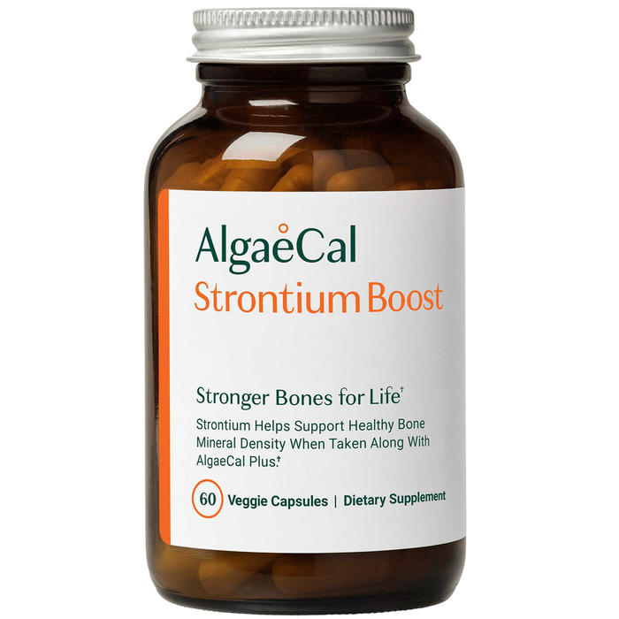 AlgaeCal Strontium Boost, 60 capsules, front of bottle