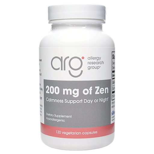 Allergy Research Group 200 mg of Zen, 120 capsules, front of bottle