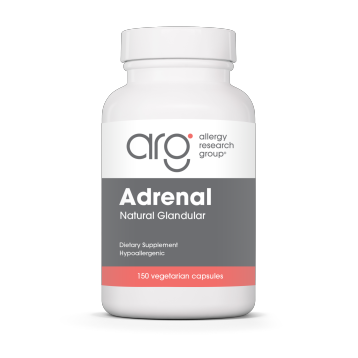 Allergy Research Group Adrenal Natural Glandular, 150 capsules, front of bottle