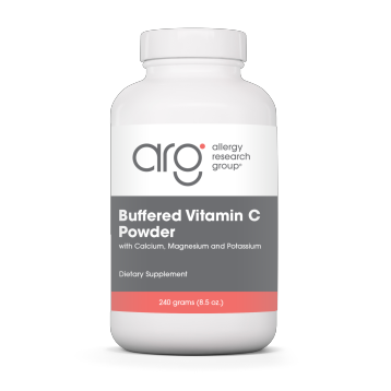 Allergy Research Group Buffered Vitamin C Powder, 240 g, front of jar