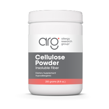 Allergy Research Group Cellulose Powder, 250 g, front of jar