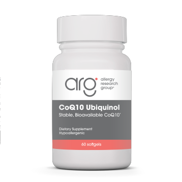 Allergy Research Group CoQH-CF 100 mg, 60 softgels, front of bottle