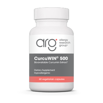 Allergy Research Group CurcuWIN 500, 60 vegetable capsules, front of bottle