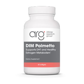 Allergy Research Group DIM Palmetto Prostate Formula, 60 softgels, front of bottle