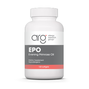 Allergy Research Group Evening Primrose 500 mg, 120 softgels, front of bottle