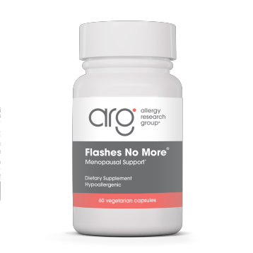 Allergy Research Group Flashes No More, 60 vegetable capsules, front of bottle