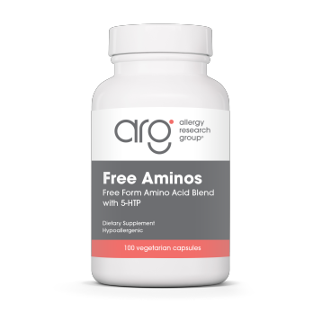Allergy Research Group Free Aminos, 100 capsules, front of bottle