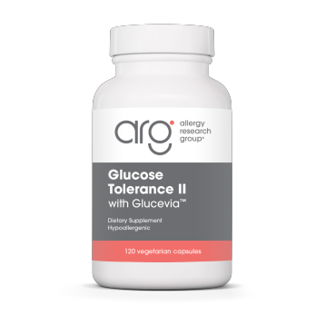 Allergy Research Group Glucose Tolerance II, 120 vegetable capsules, front of bottle