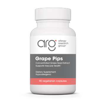 Allergy Research Group Grape Pips Proanthocyanidins, 90 vegetable capsules, front of bottle