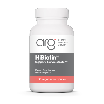 Allergy Research Group HiBiotin, 90 vegetable capsules, front of bottle