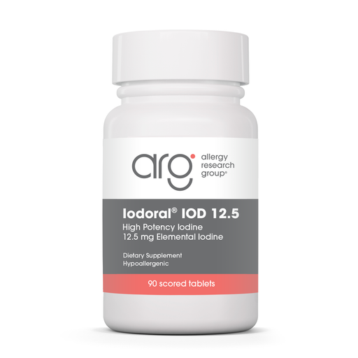 Allergy Research Group Iodoral 12.5 mg, 90 tablets, front of bottle