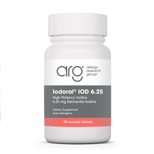 Allergy Research Group Iodoral 6.25 mg, 90 tablets, front of bottle