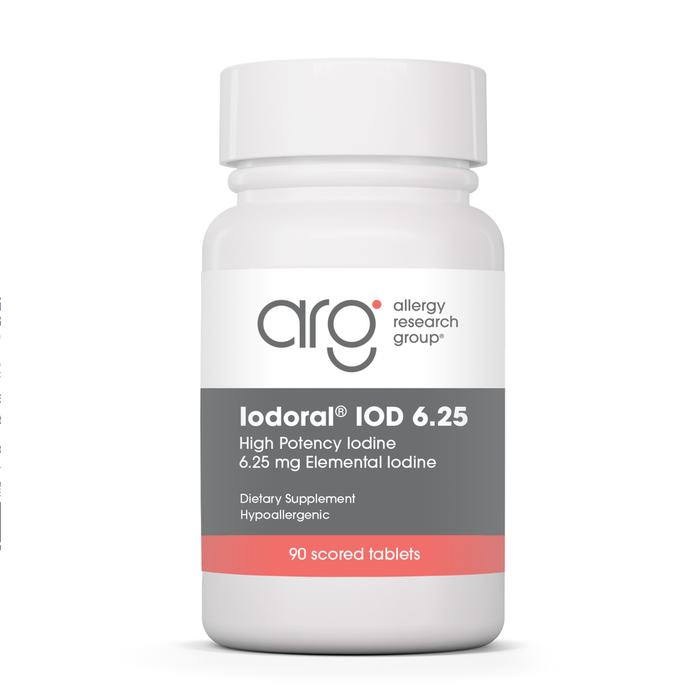 Allergy Research Group Iodoral 6.25 mg, 90 tablets, front of bottle