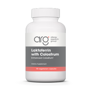 Allergy Research Group Laktoferrin with Colostrum 100 mg, 90 capsules, front of bottle