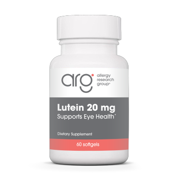 Allergy Research Group Lutein 20 mg, 60 softgels, front of bottle
