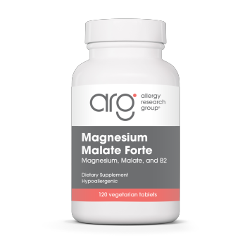Allergy Research Group Magnesium Malate Forte, 120 tablets, front of bottle
