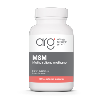 Allergy Research Group MSM, 150 capsules, front of bottle