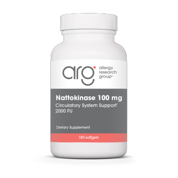 Allergy Research Group Nattokinase 100 mg, 180 softgels, front of bottle