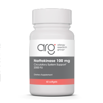 Allergy Research Group Nattokinase 100 mg, 60 softgels, front of bottle
