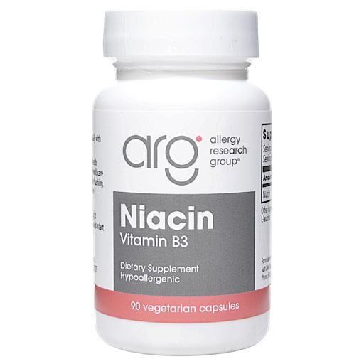 Allergy Research Group Niacin 250 mg, 90 capsules, front of bottle