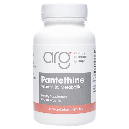Allergy Research Group Pantethine 660 mg, 60 vegetable capsules, front of bottle