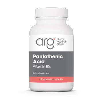 Allergy Research Group Pantothenic Acid 500 mg, 90 capsules, front of bottle