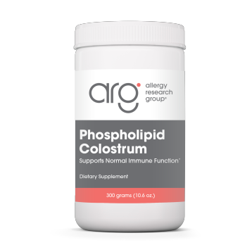 Allergy Research Group Phospholipid Colostrum, 300 g, front of jar