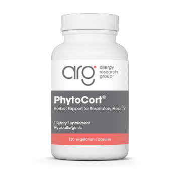 Allergy Research Group PhytoCort, 120 capsules, front of bottle