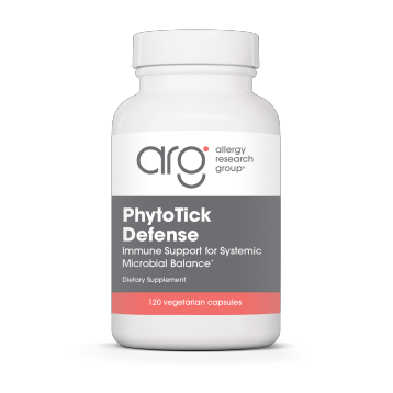 Allergy Research Group PhytoTick Defense, 120 vegetable capsules, front of bottle