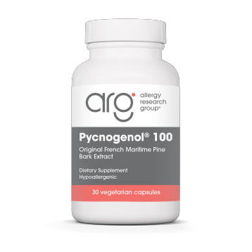 Allergy Research Group Pycnogenol 100, 30 vegetable capsules, front of bottle