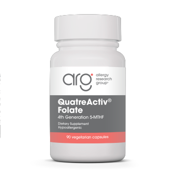 Allergy Research Group QuatreActiv Folate, 90 vegetable capsules, front of bottle