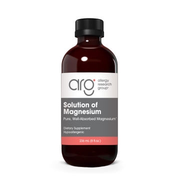 Allergy Research Group Solution of Magnesium, 8 oz, front of bottle